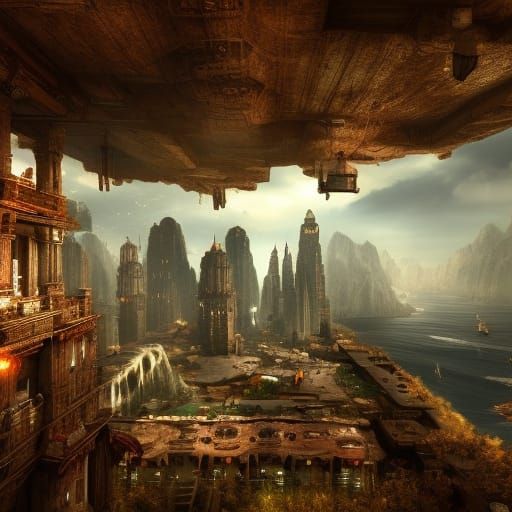 Dramatic Video Game Scene in Digital Matte Painting