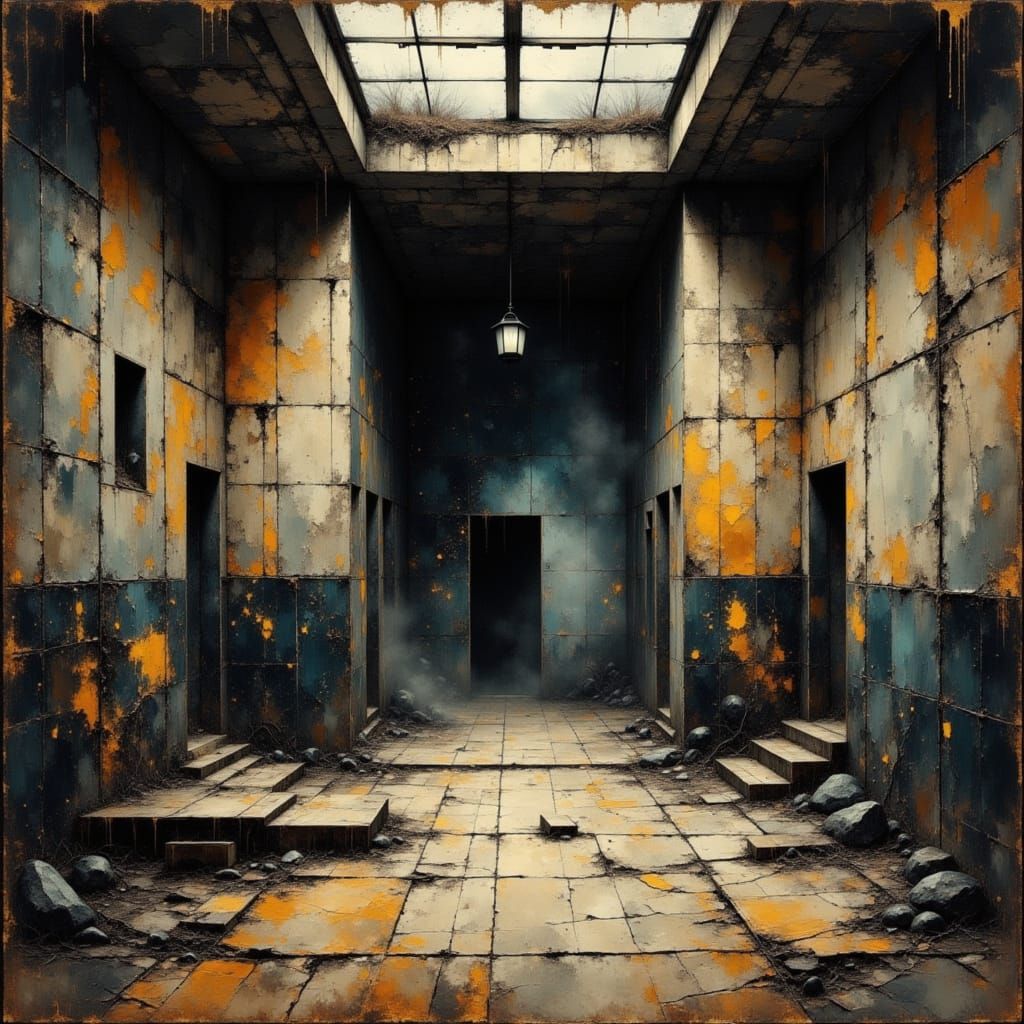 Haunted Japanese School in Abstract Romantic Style