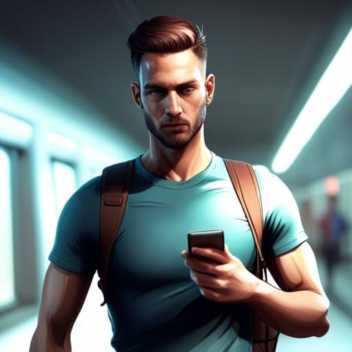 Metro Man with Fade Haircut in 3D Style