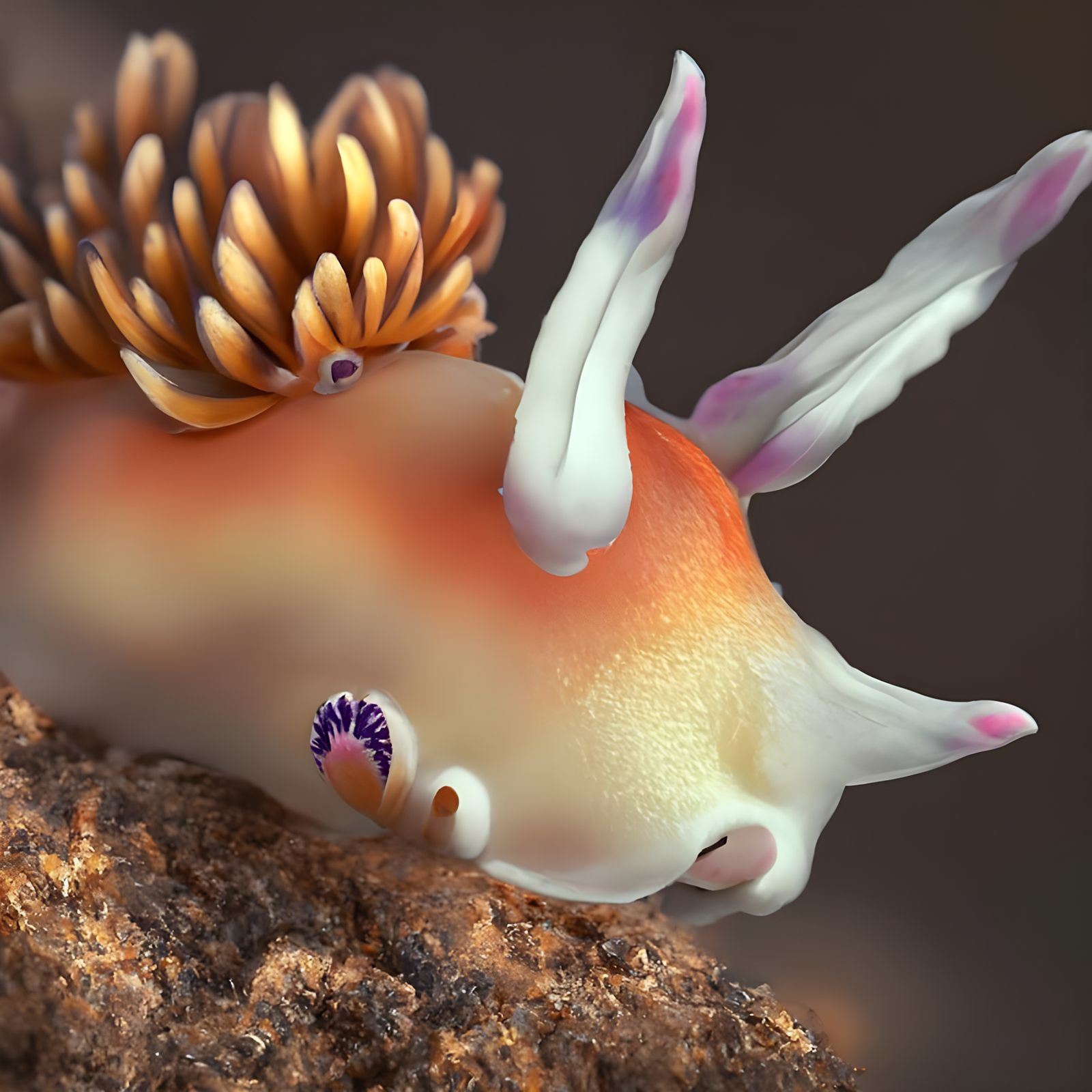 Adorable Nudibranch Macro Photography: Hyperrealistic Digita...