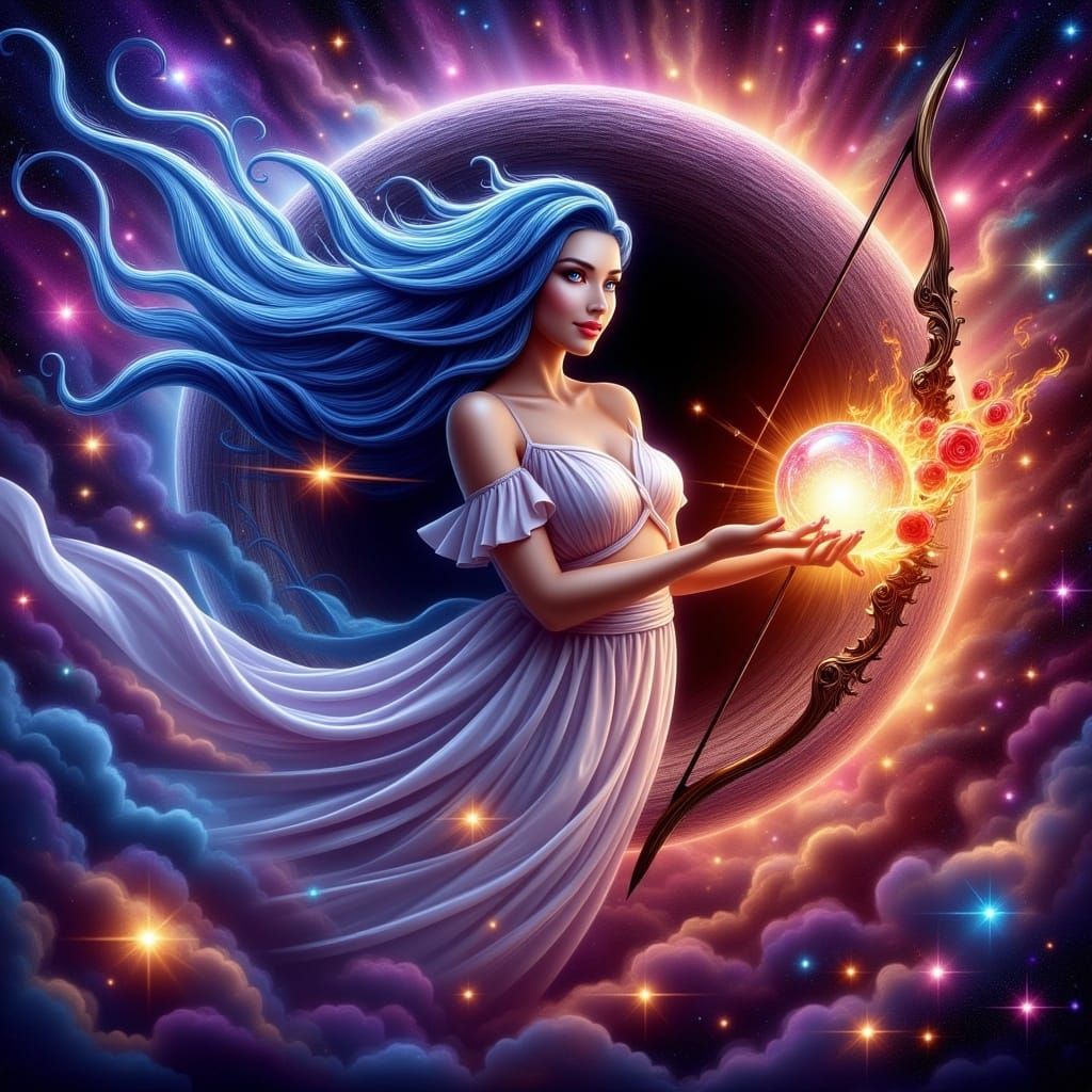 Warrior Princess Emerges from Black Hole in Galaxy