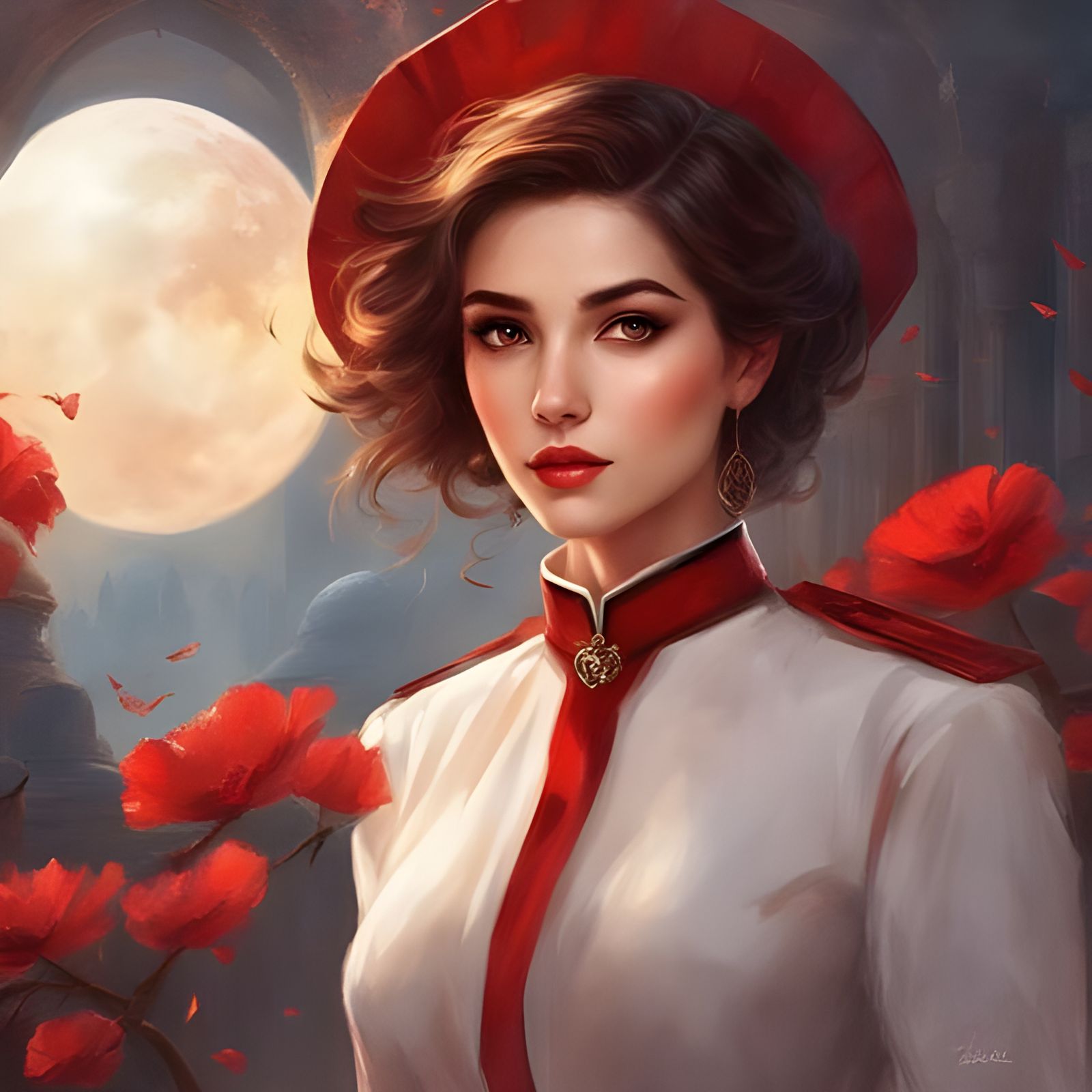 Mesmerizing Portrait of Turkish Girl in Royo Style