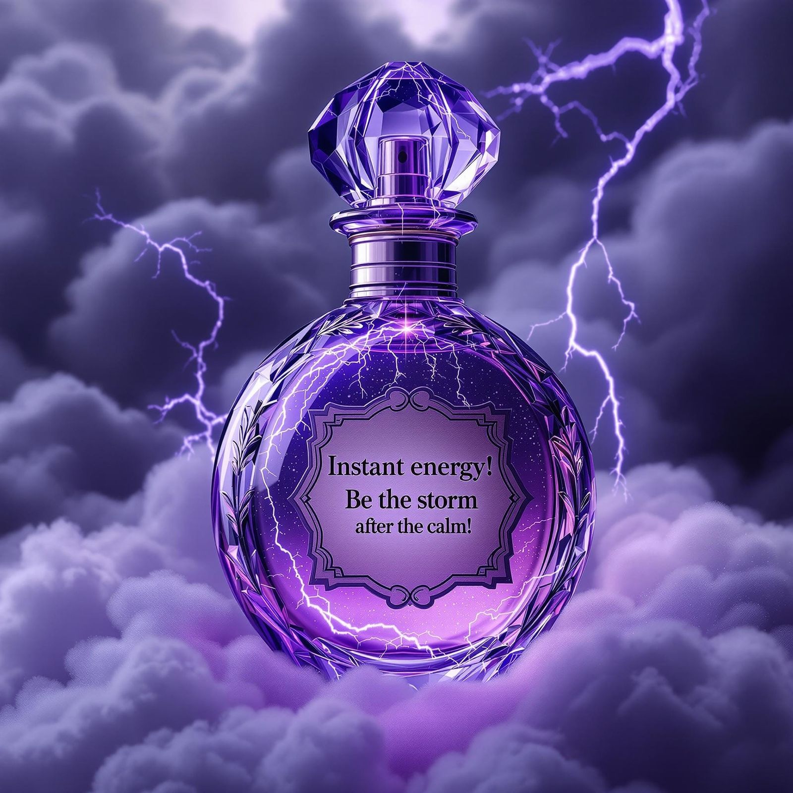 Glowing Perfume in Elegant Oval Bottle