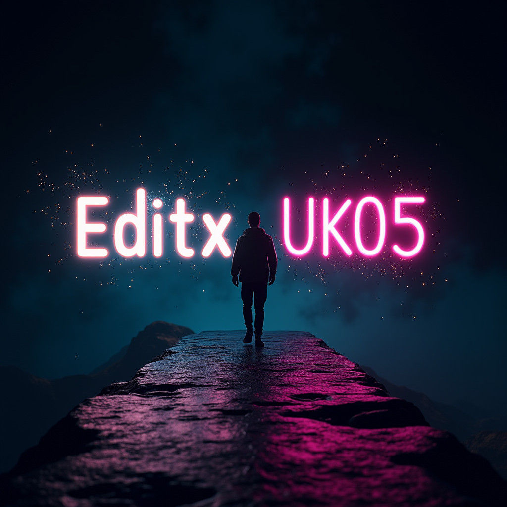 Infinite Void Cyberpunk Profile with Neon User Name