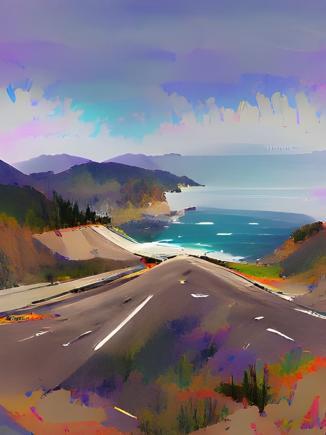 Scenic View of Pacific Coast Highway