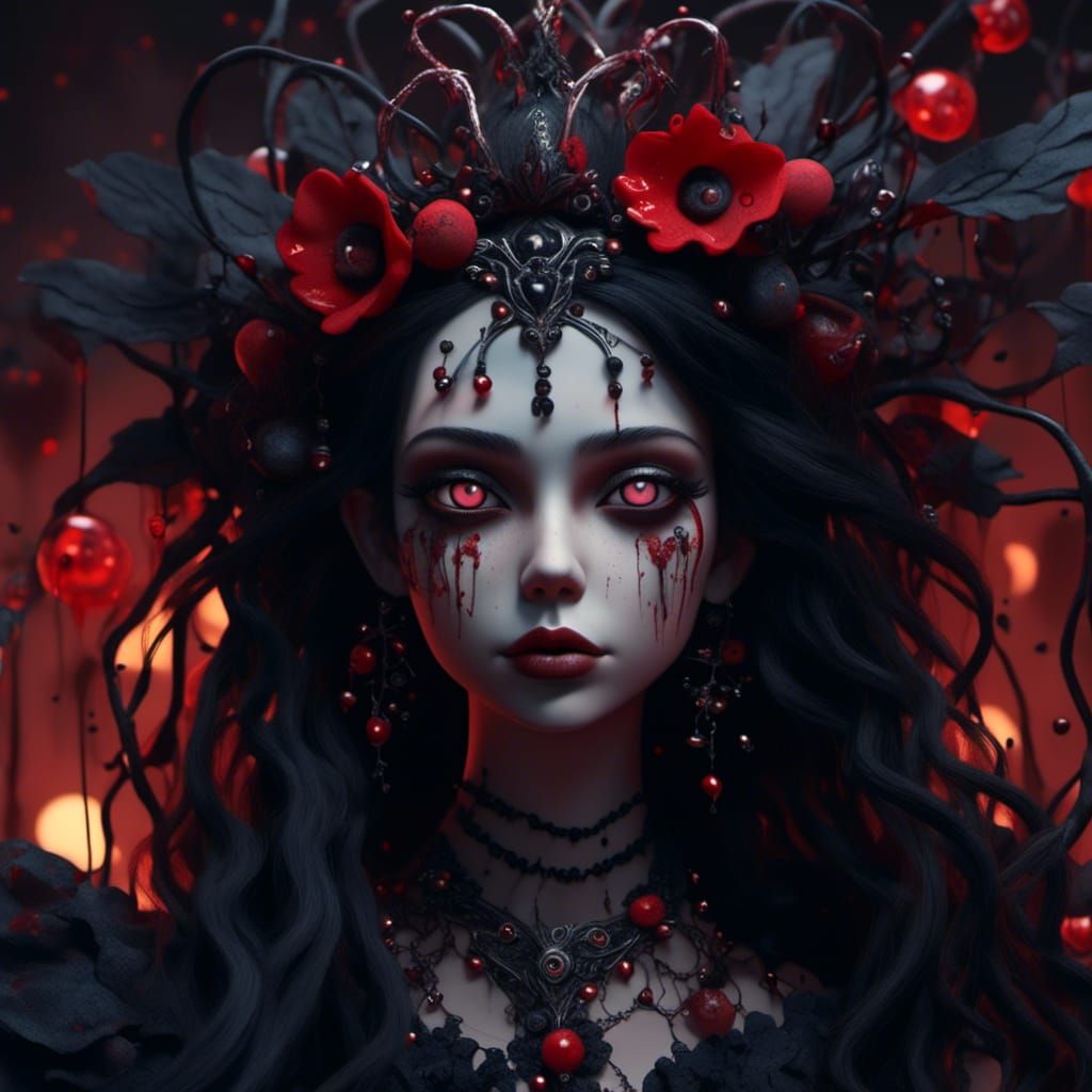 Mardi Gras Beauty in Mixed Media Masterpiece