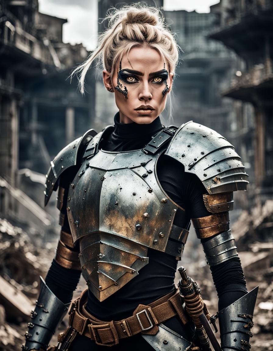 Post-Apocalyptic Queen Warrior with Dagger