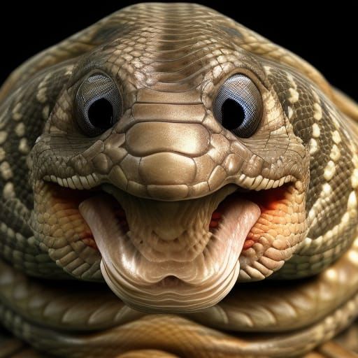 Serpentine Skorn Creature in Hyperrealistic 3D