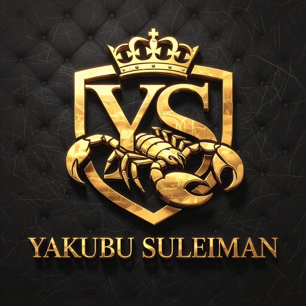 Gold Metallic YS Logo with Scorpio Tail and Crown