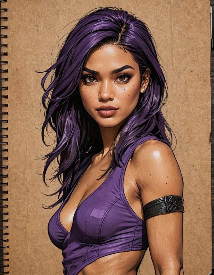 Goddess Turnaround Character Sheet in Anime Style