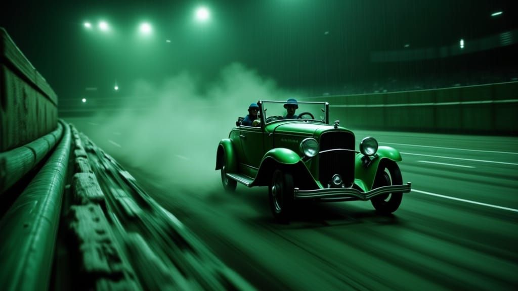 A couple of flappers flipping around the track.