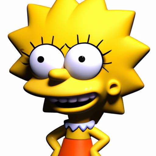Lisa Simpson Character Illustration