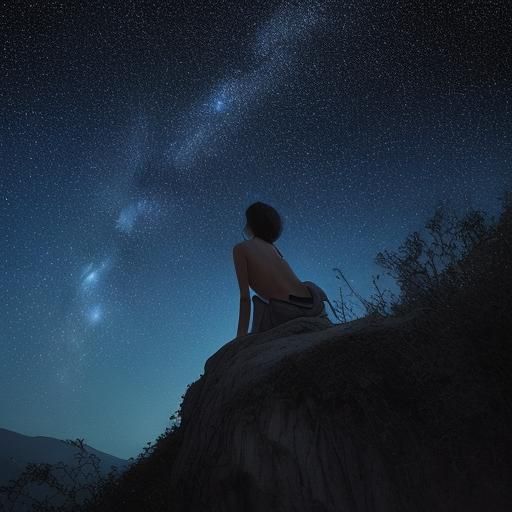 It paints a picture of a breathtaking sight,
A starry sky, on a moonless night.