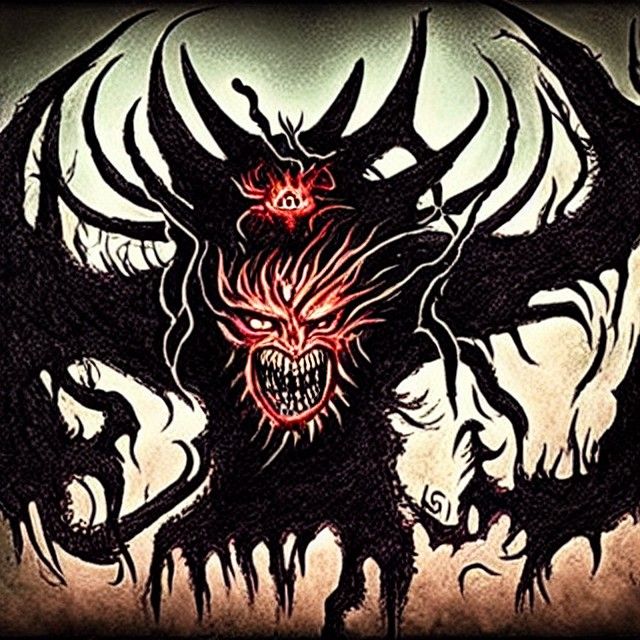 Stylized AI Rendition of Demons