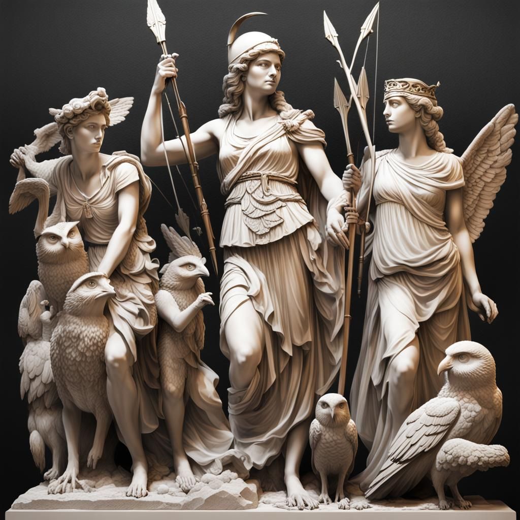 Olympian Goddesses in Stone Come to Life
