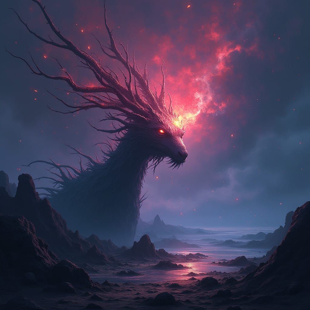 Glowing Fantasy Realm in Hyperrealistic Detail