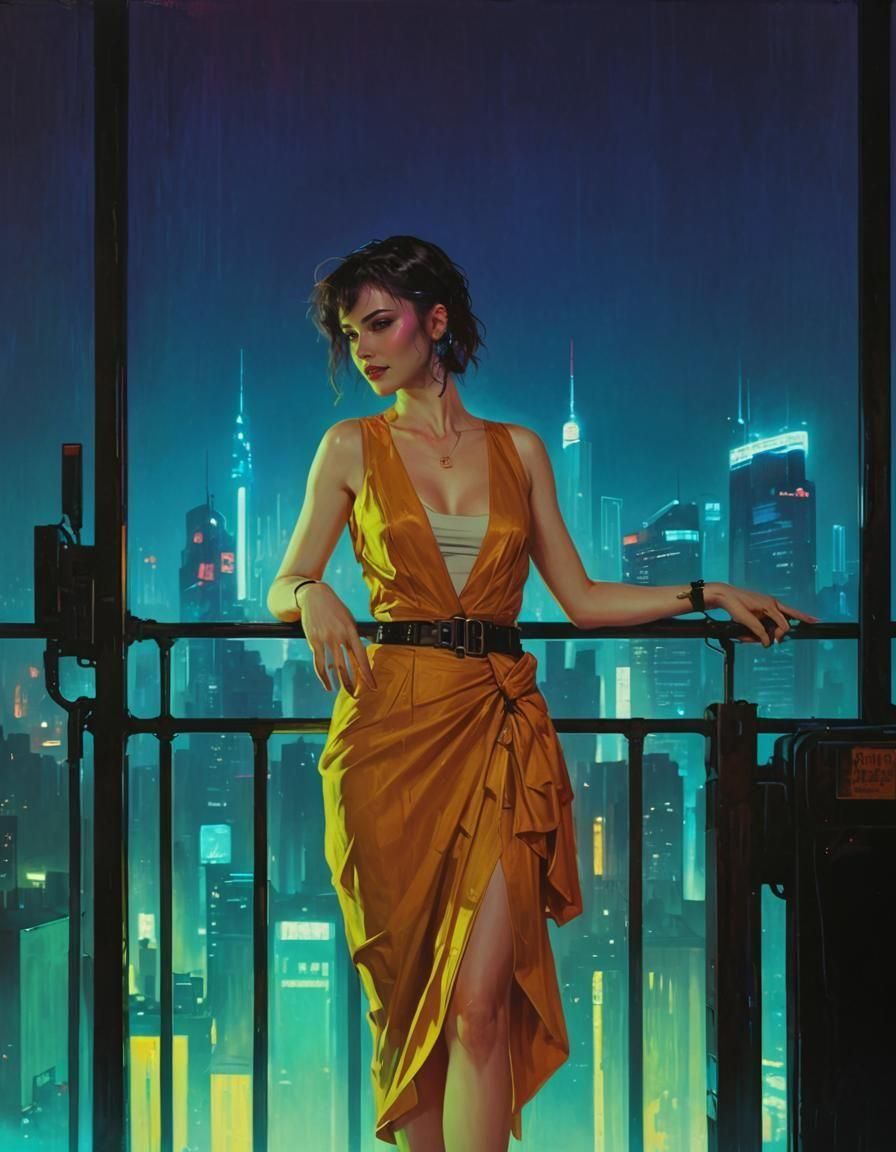 Cyberpunk Rebellion: Neon Lights and Sacrifice