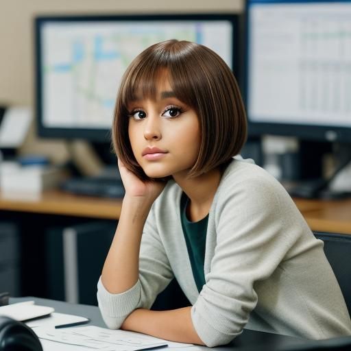 Ariana Grande as Office Professional, Natural Lighting