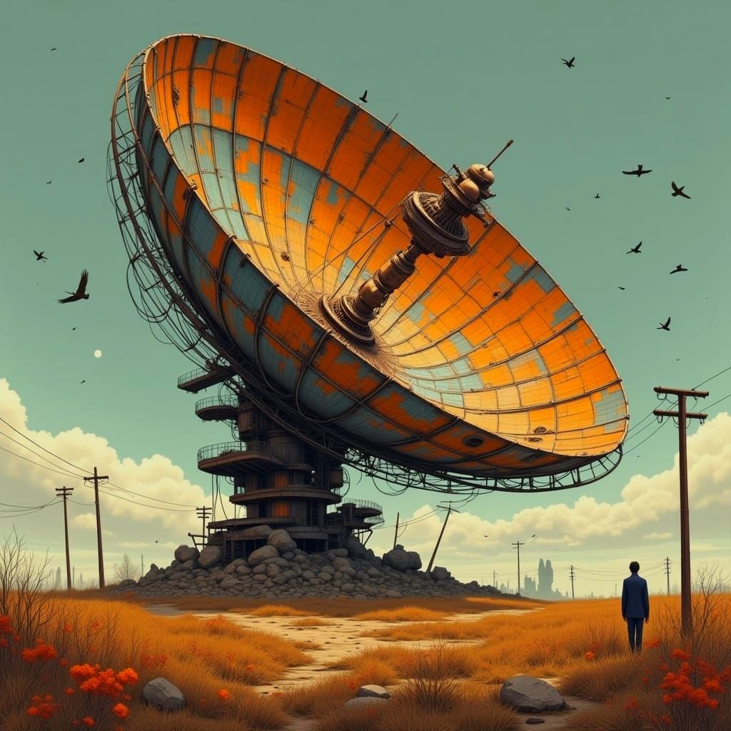 Abandoned Satellite Dish,