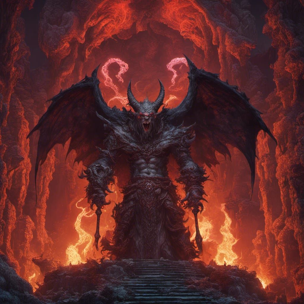 Asmodeus of the Nine Hells: Punk Fantasy Art