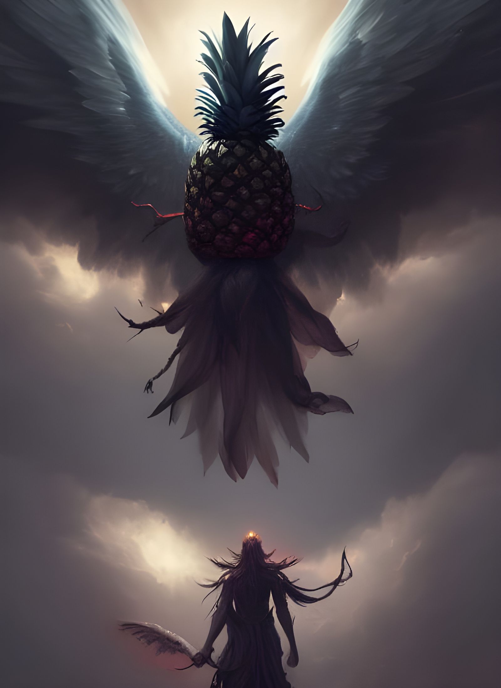 Pineapple God Angel Descending: Concept Art