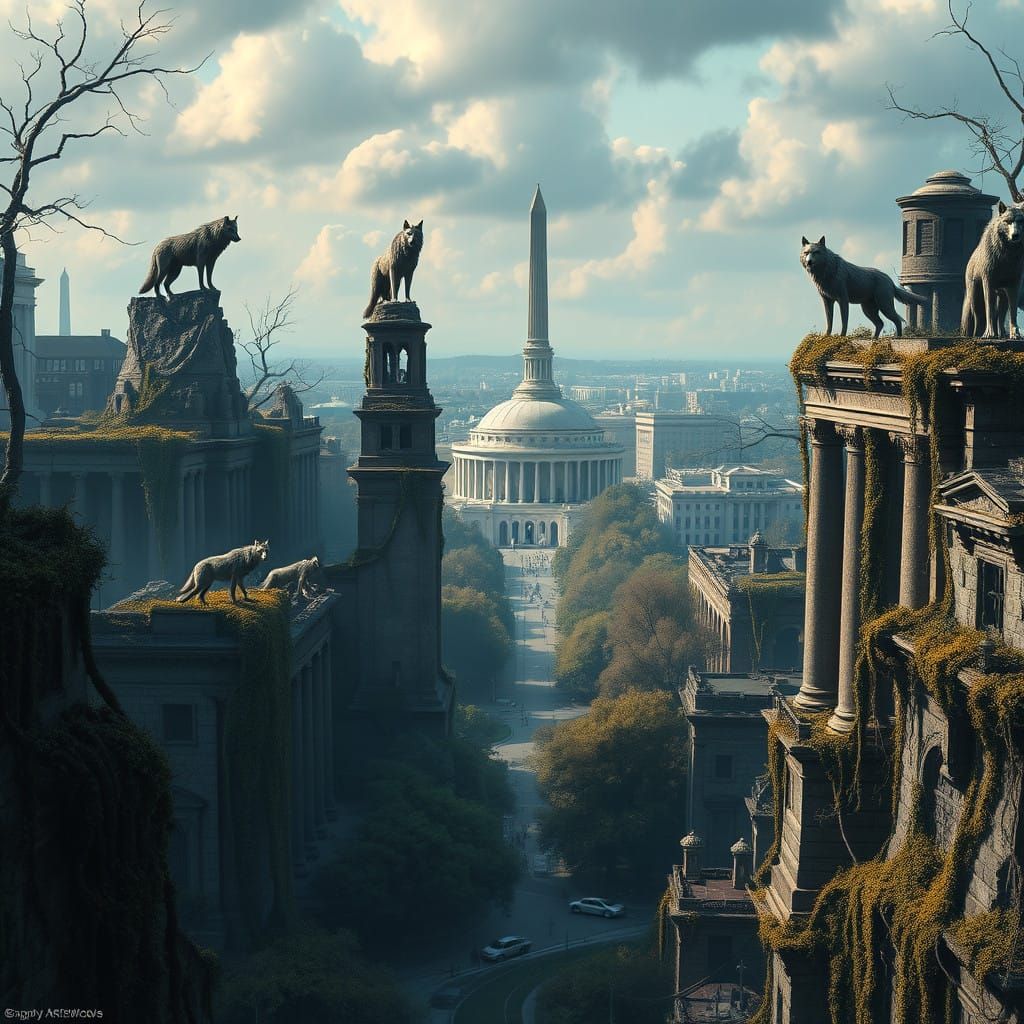 Washington DC Reclaimed by Nature in a Fantastical, Ruined L...
