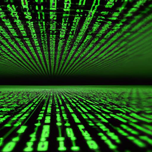 Abstract Matrix Conceptual Illustration