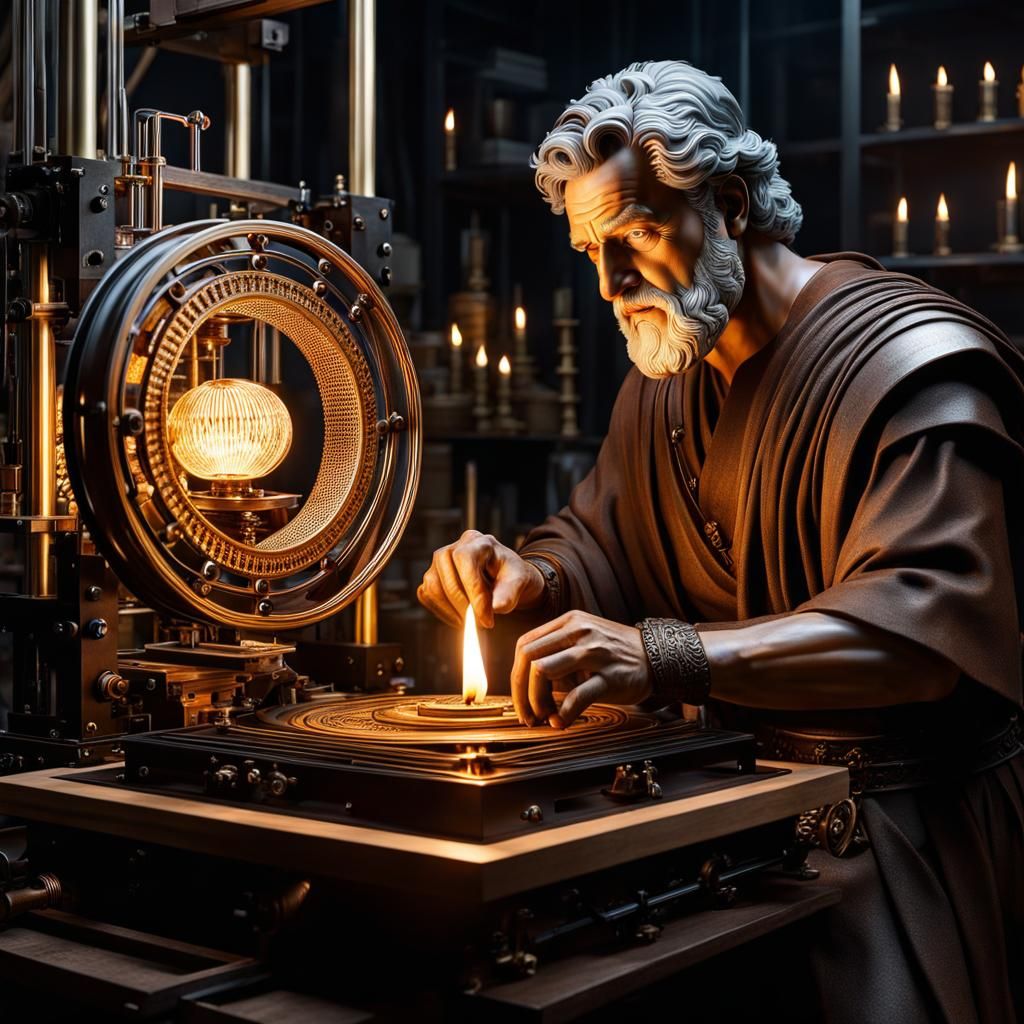 Plato and Elaborate Mechanism in Mystic Workshop