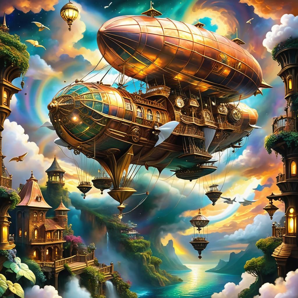 Steampunk Airship 1