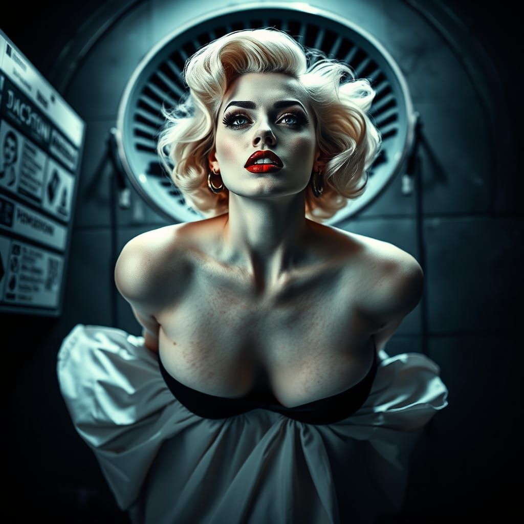 Marilyn Manson Meets Marilyn Monroe in Dark, Edgy Hyperreali...