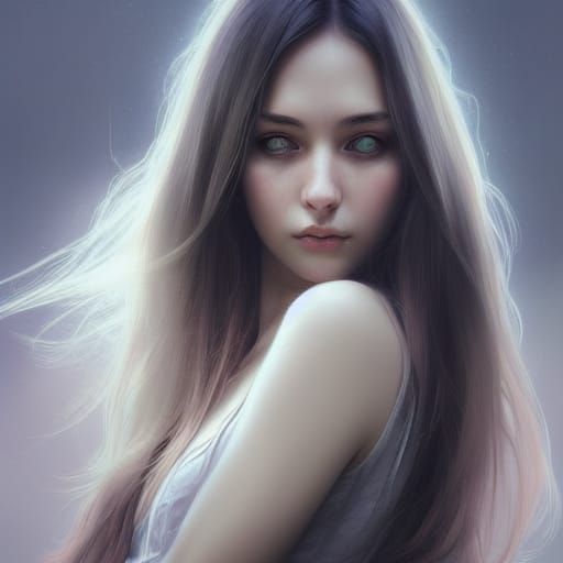 Hypnotic Eyes Portrait in Hyperdetailed Digital Art