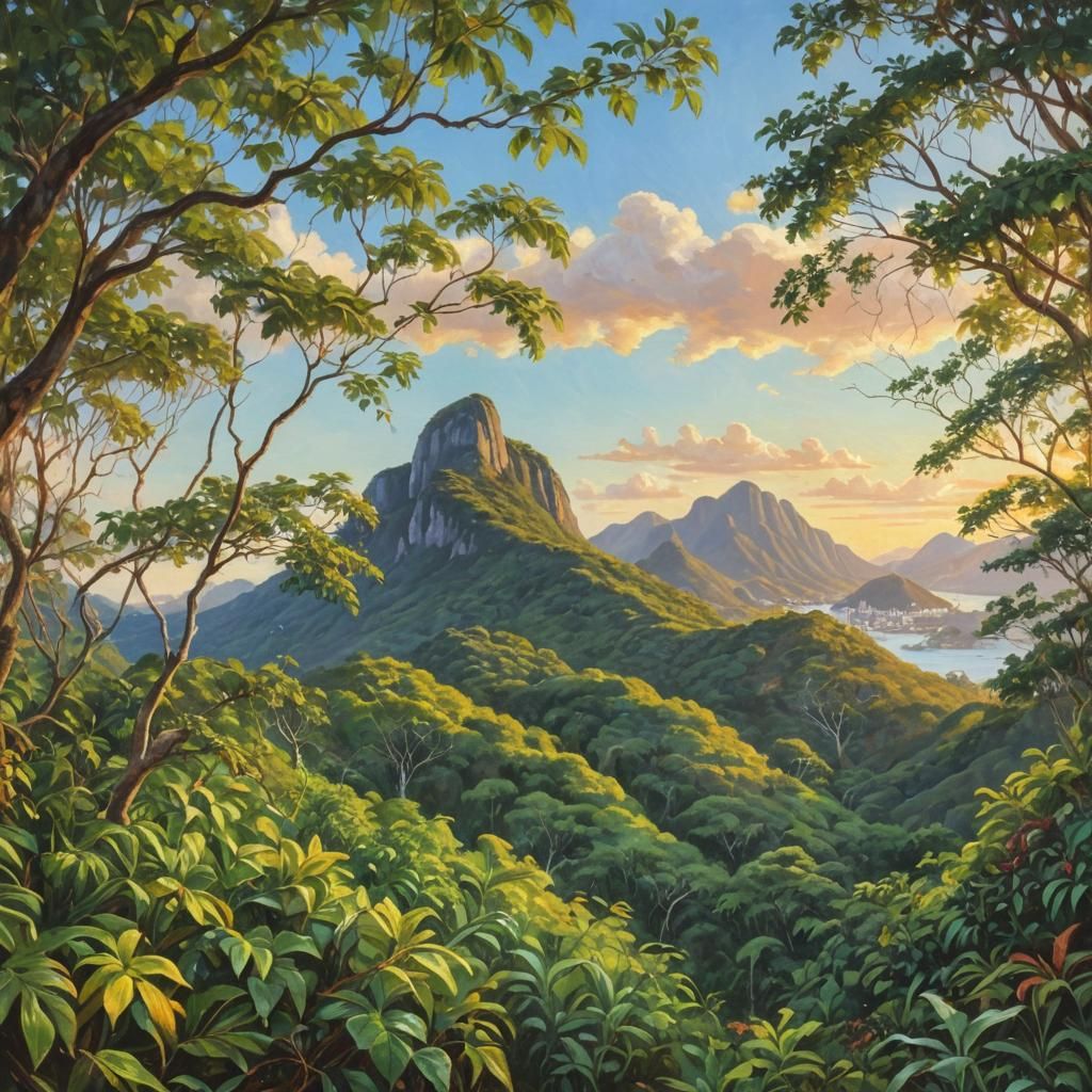 Pão de Açúcar: Impressionist Painting of Rio de Janeiro