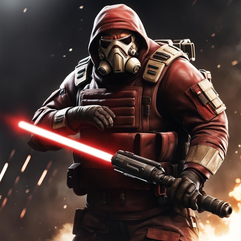 Juggernaut with Lightsaber in Modern Warfare Style