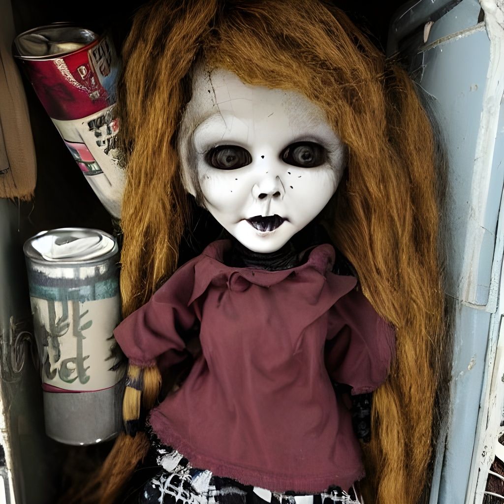 Haunted Antique Doll in Dusty Pantry