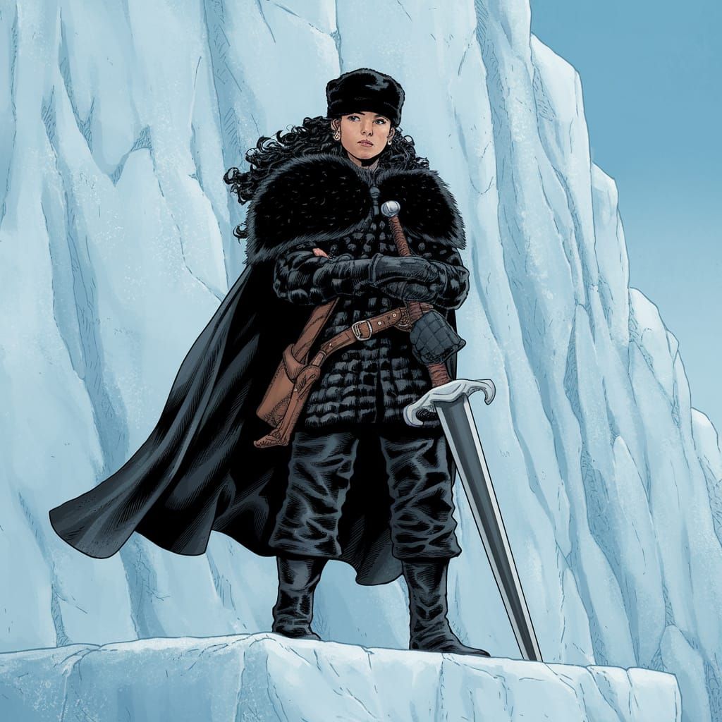 Medieval Warrior in Black Armor