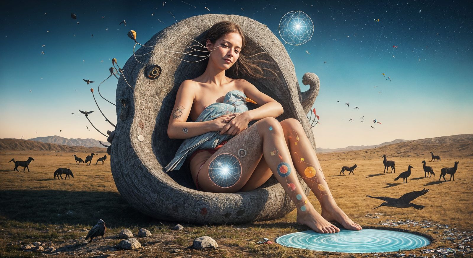 Kites Soaring in a Vibrant Sky