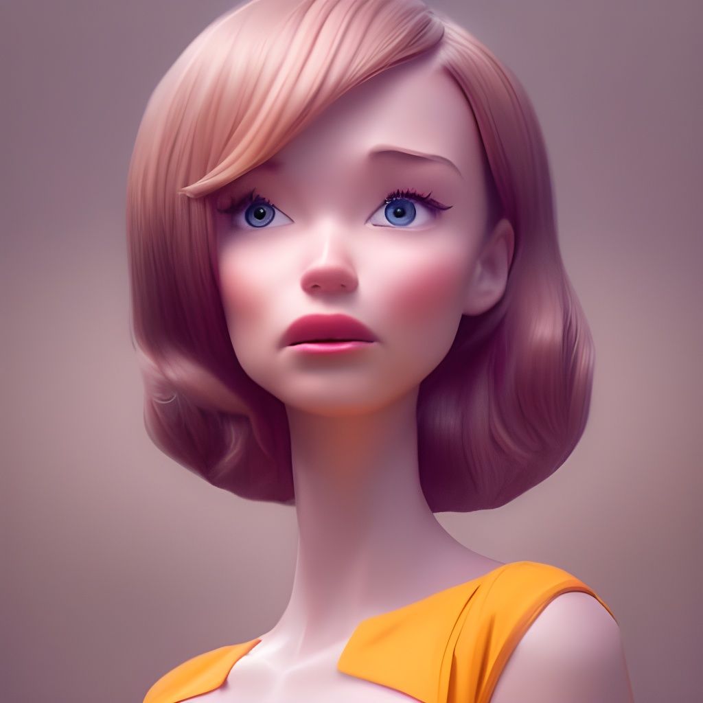 Detailed 3D Portrait as Digital Art