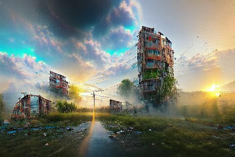 Post-Apocalyptic Landscape in 8K Resolution