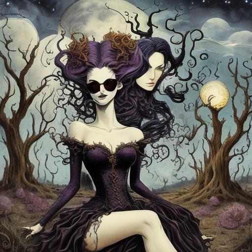 Medusa and Dracula's Moonlight Picnic