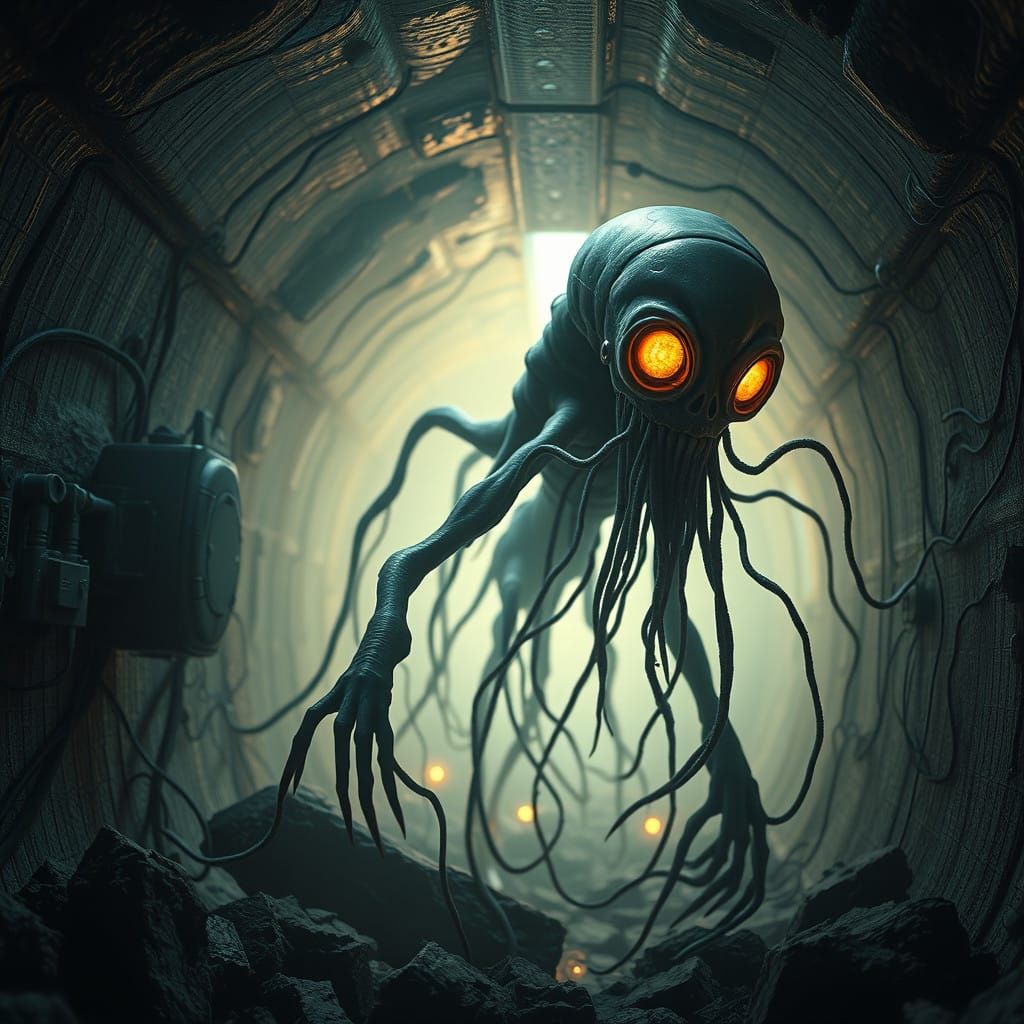 Biopunk Creature Emerges from Underground Laboratory in Limi...