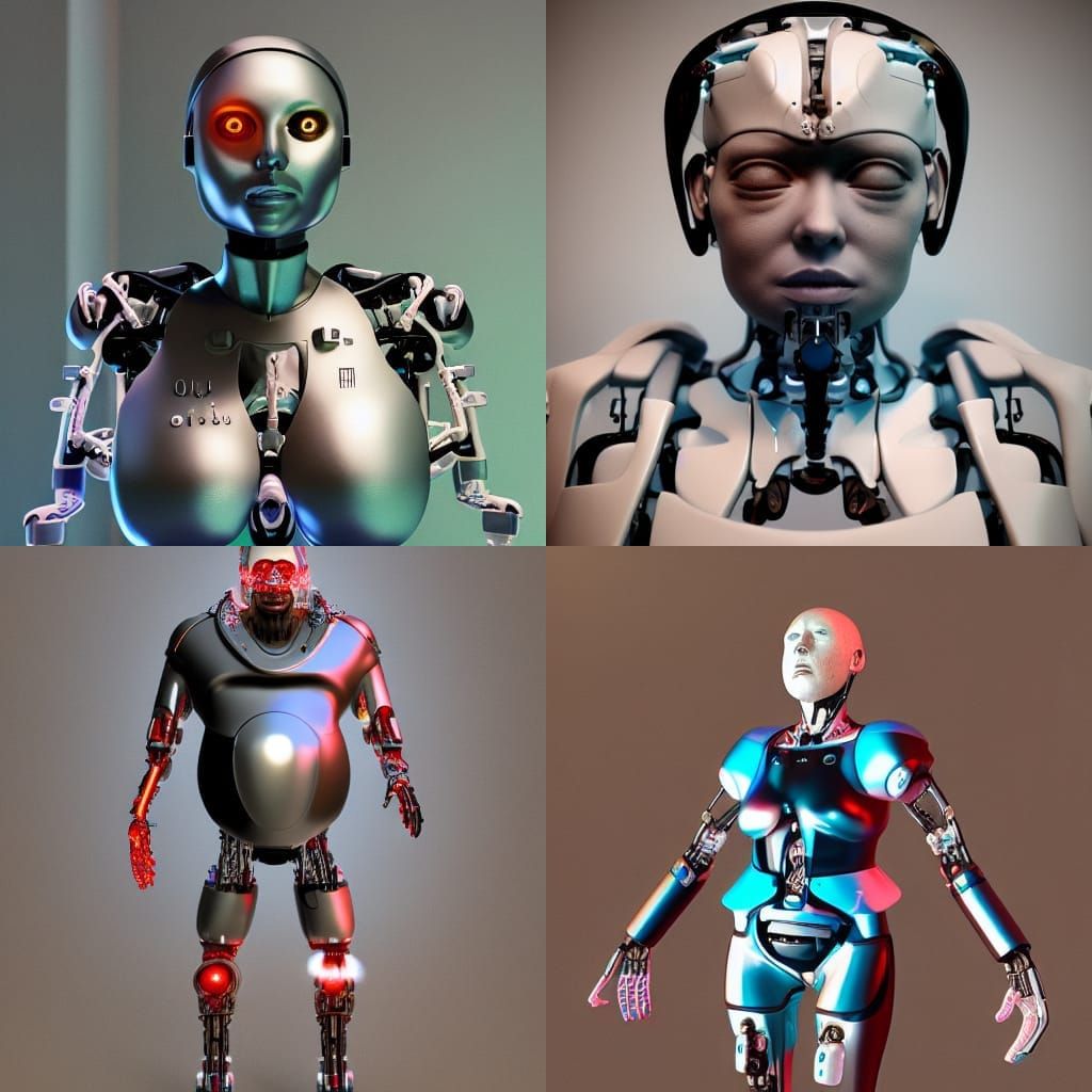 Medical Cyborg Crying and Farting in 3D