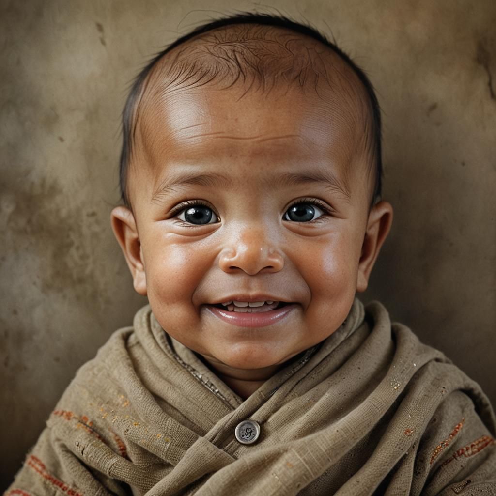Baby's Joyful Smile: A Professional Portrait