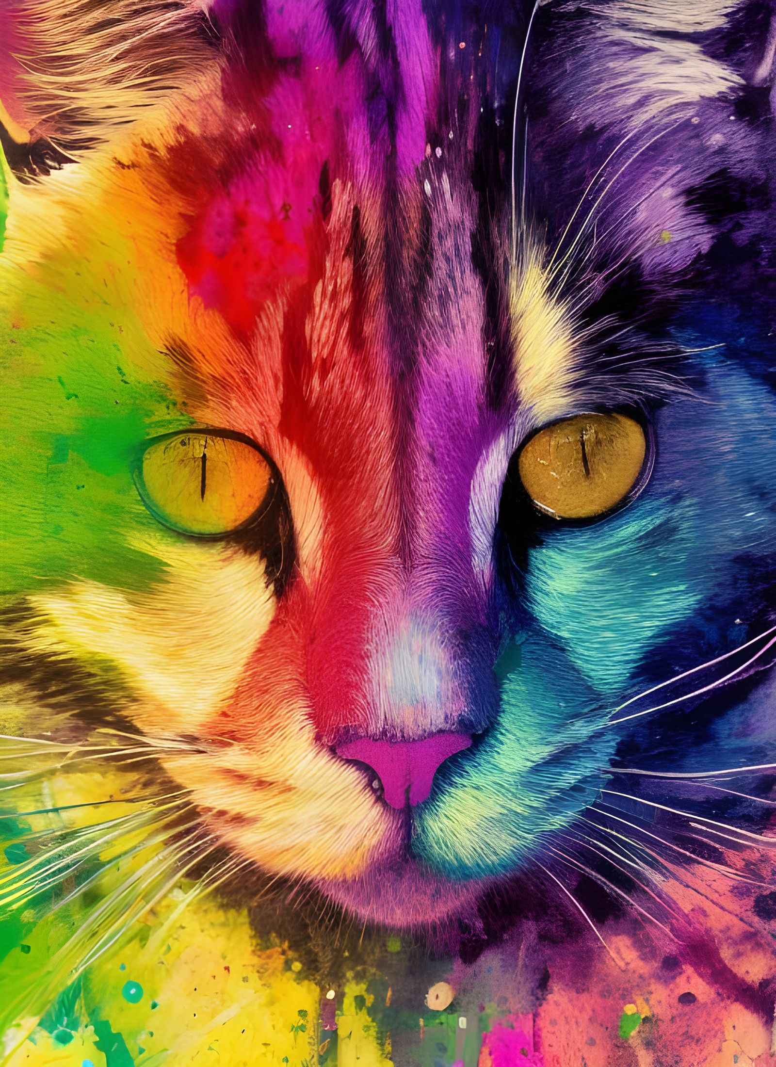 Rainbow Housecat