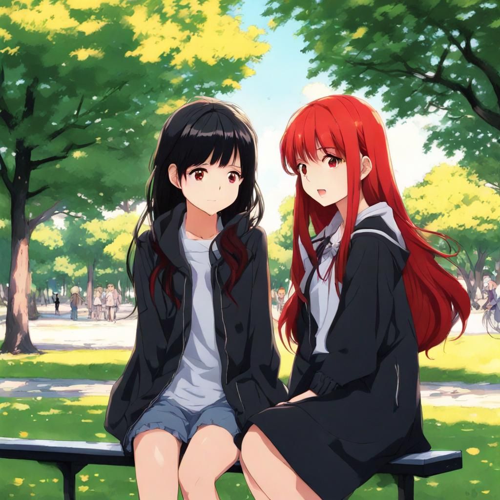 Anime Girls in the Park