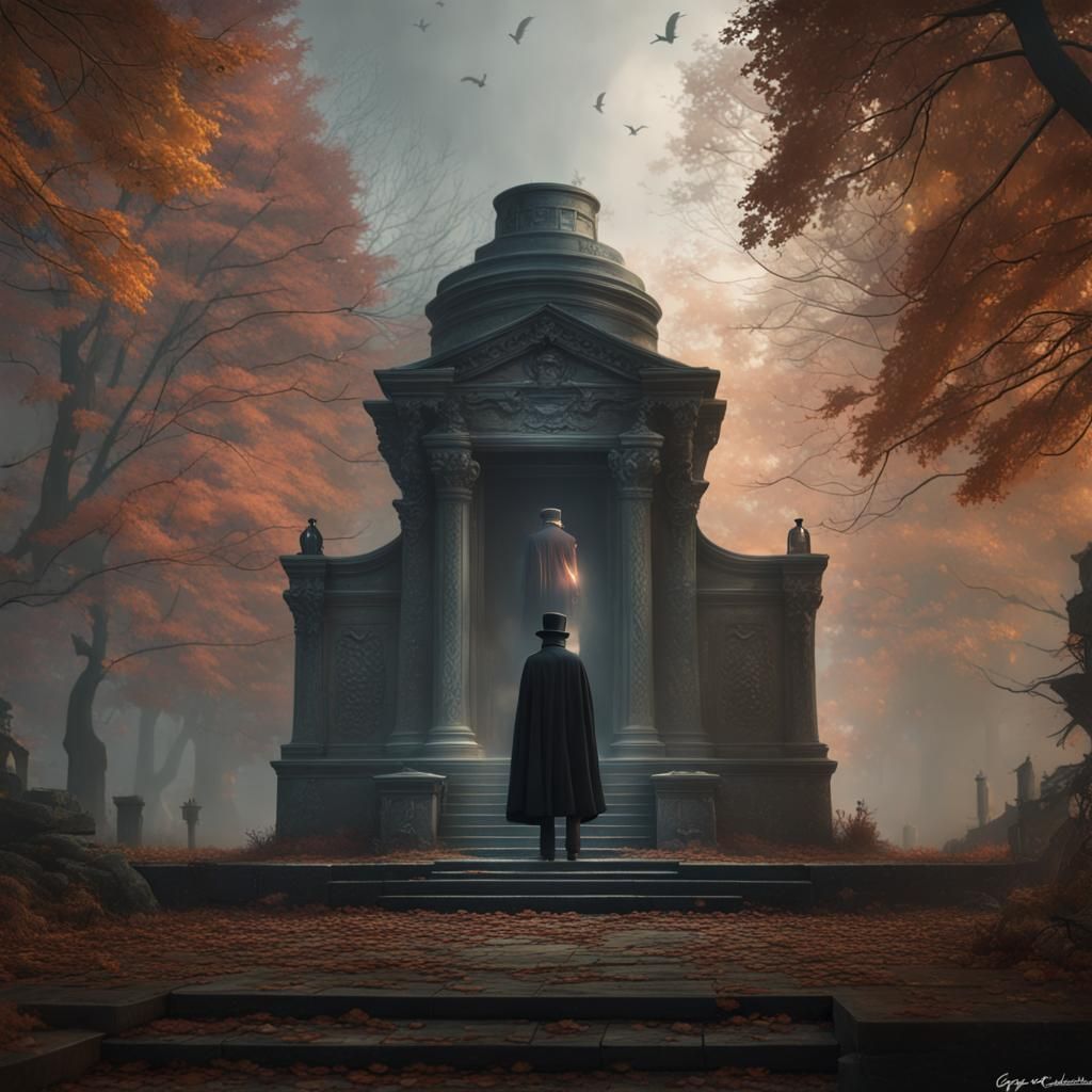 Misty Forest Mausoleum Encounter: A Dark Fantasy Concept