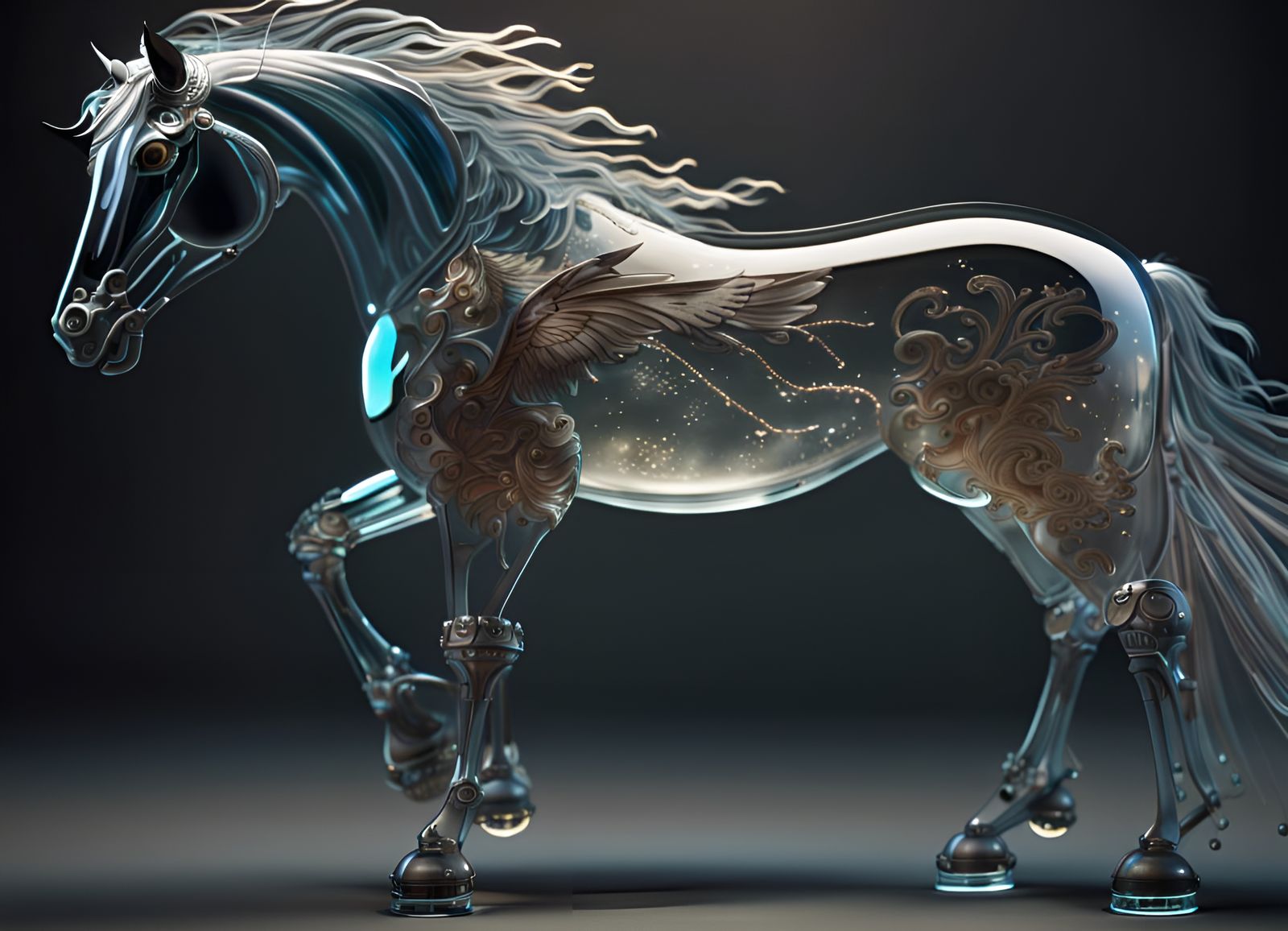 Glass Winged Horse