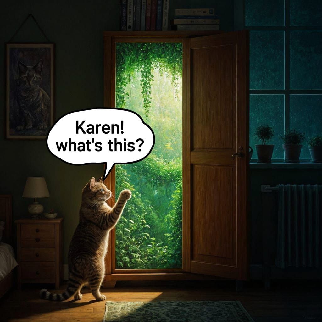Talking Cat Asks "Karen! what's this!?"