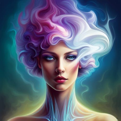 Psilocybe in Retropunk Transhumanist Style