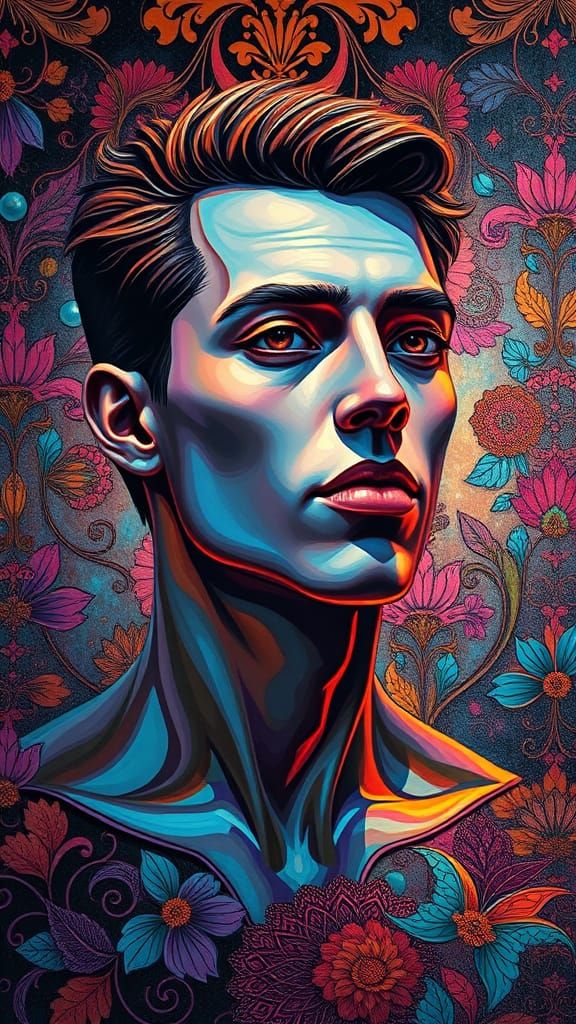 Under the Ether the Mind Comes Alive Pablo Picasso contrasting colors deep color art deco detailed painting impasto fili...