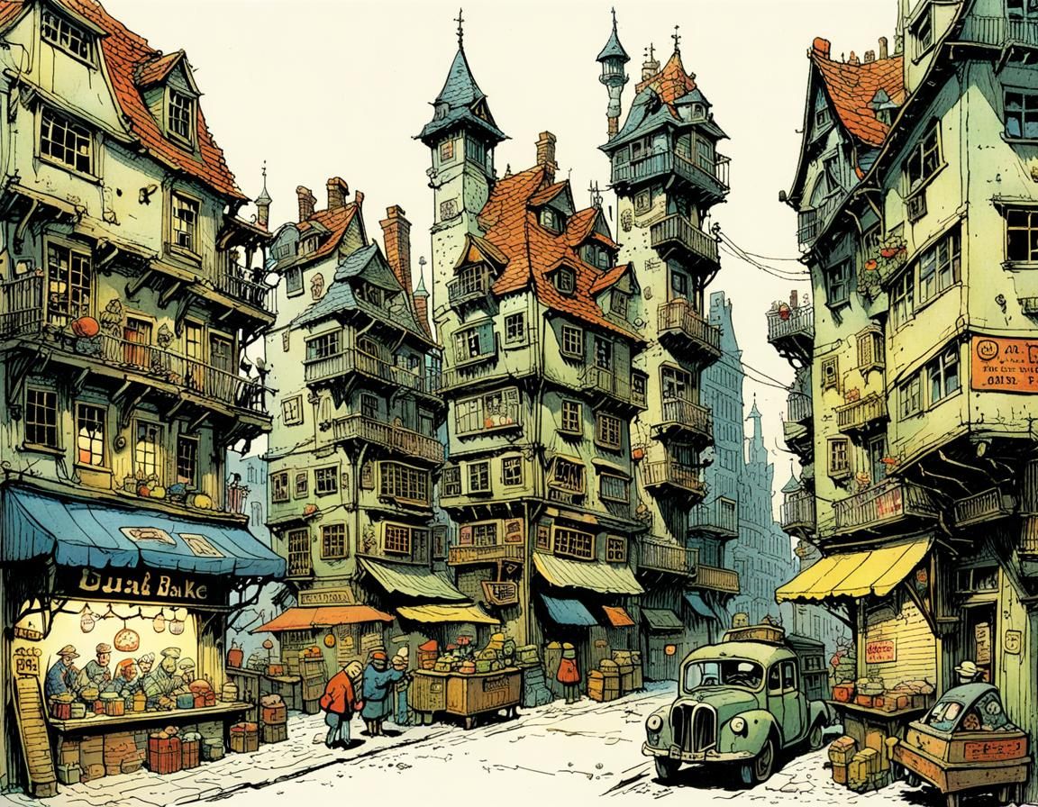 Comic Book Illustrators Reimagined in Cyberpunk Style